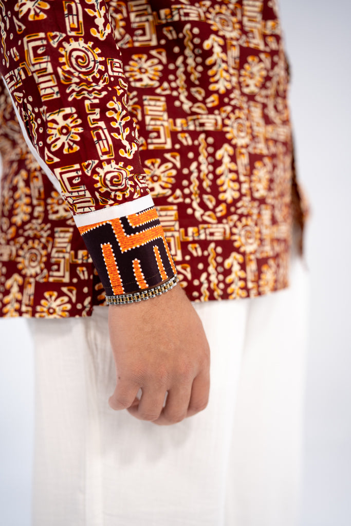 Udoka Men's African Print Shirt (Print on Cotton)