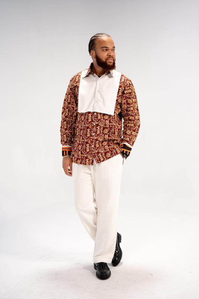 Udoka Men's African Print Shirt (Print on Cotton)