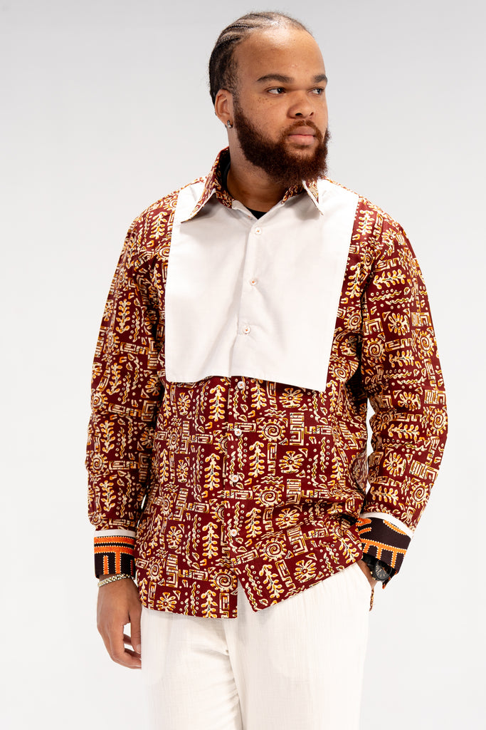 Udoka Men's African Print Shirt (Print on Cotton)