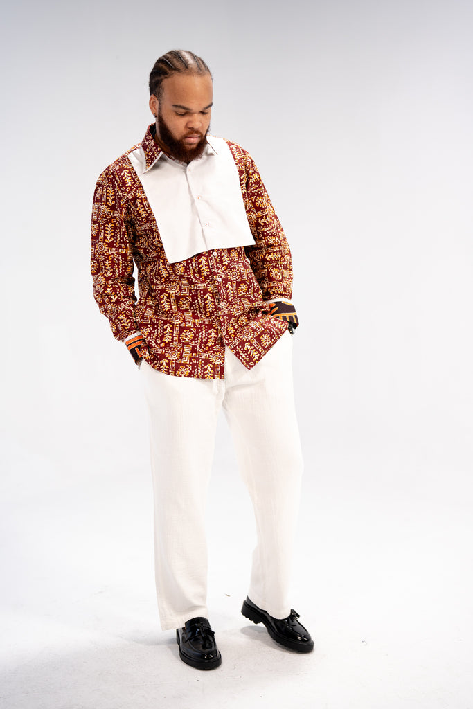 Udoka Men's African Print Shirt (Print on Cotton)