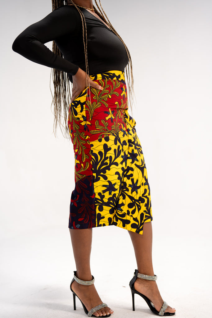 Hadiza Women's African Print Skirt (Ankara Print)