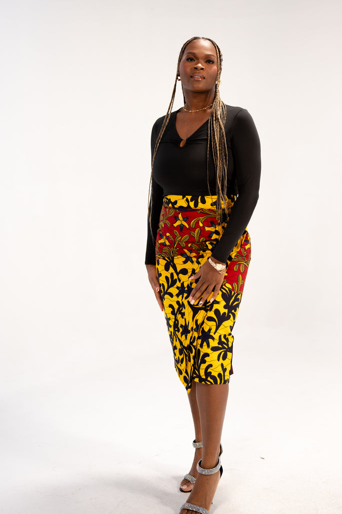Hadiza Women's African Print Skirt (Ankara Print)