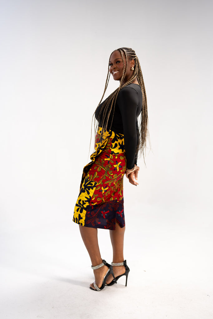 Hadiza Women's African Print Skirt (Ankara Print)