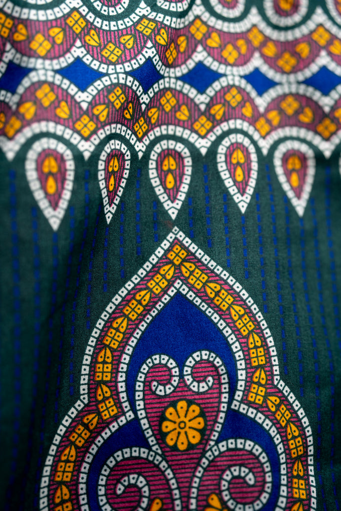 Bello Men's African Print Shirt (Geometric)