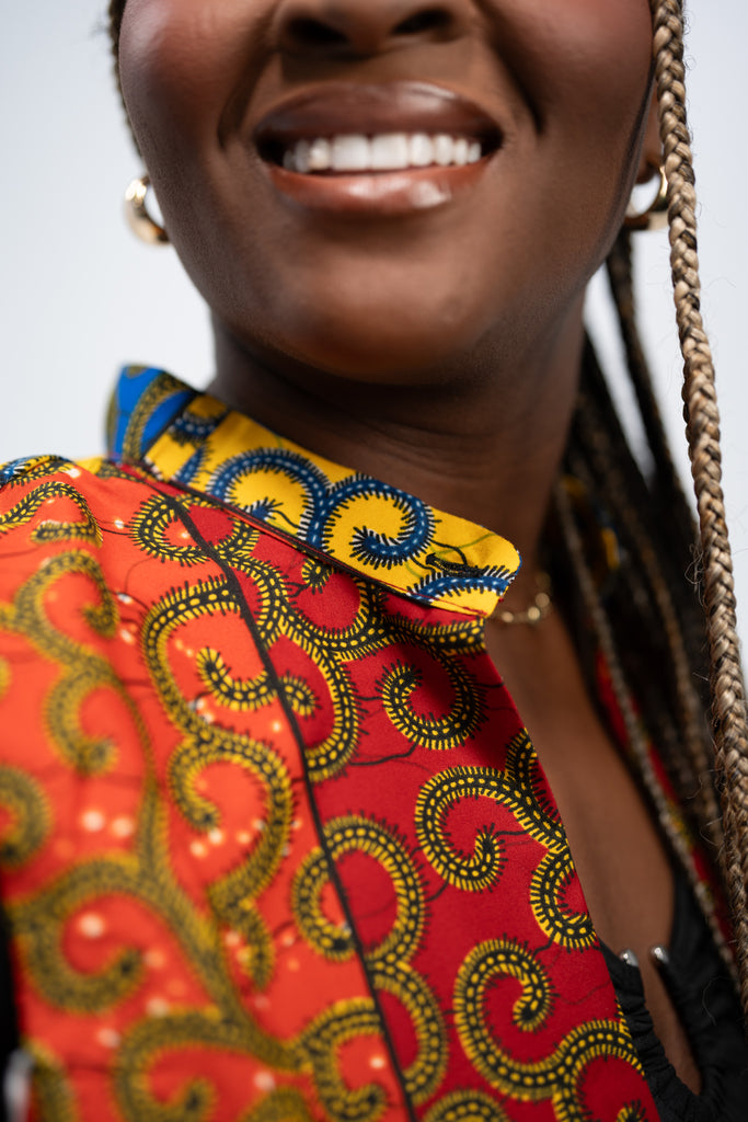 Ashanti Women's African Print Jacket (Ankara Print)