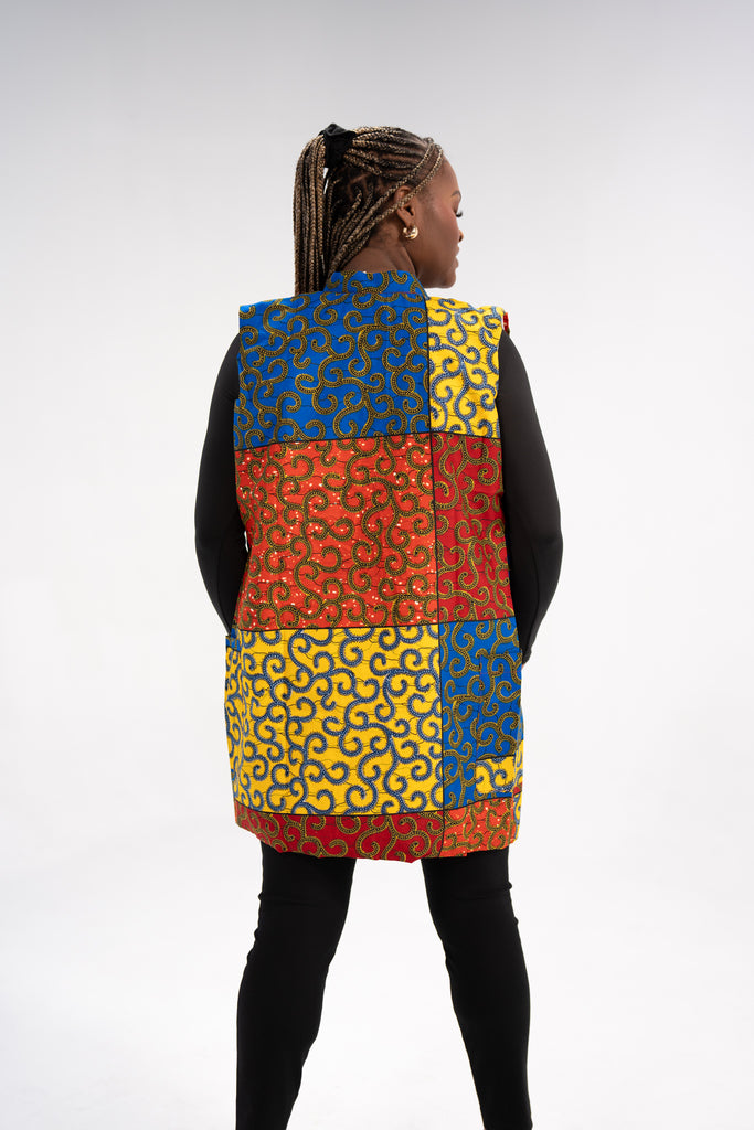 Ashanti Women's African Print Jacket (Ankara Print)