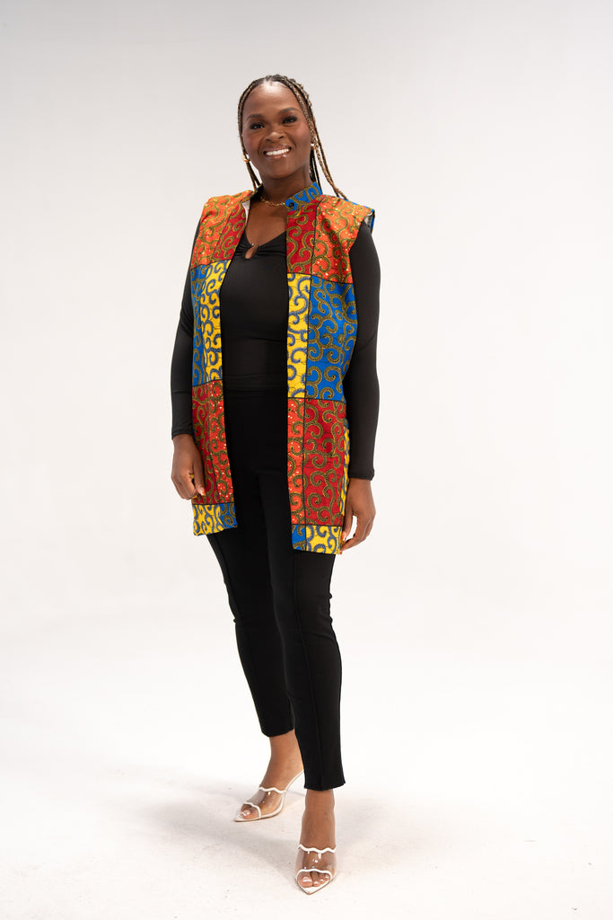 Ashanti Women's African Print Jacket (Ankara Print)