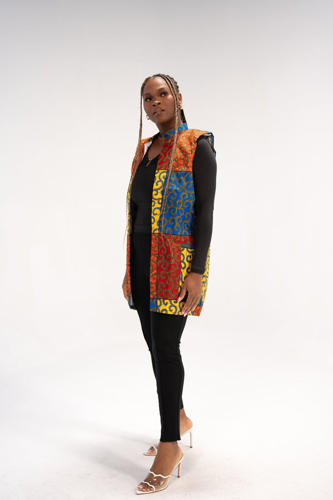 Ashanti Women's African Print Jacket (Ankara Print)