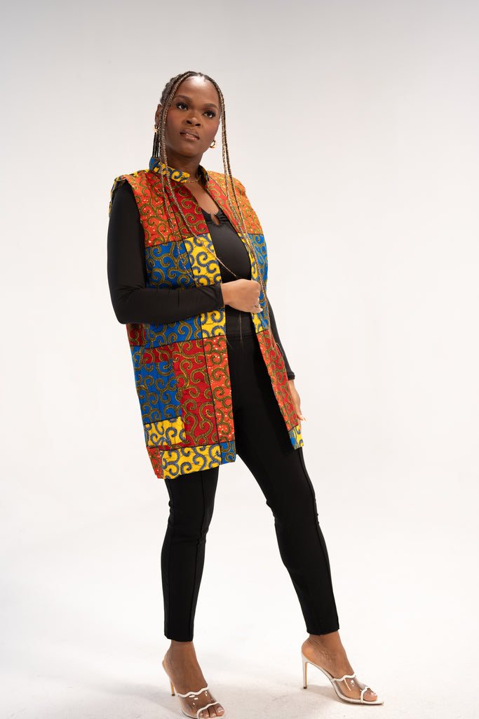 Ashanti Women's African Print Jacket (Ankara Print)