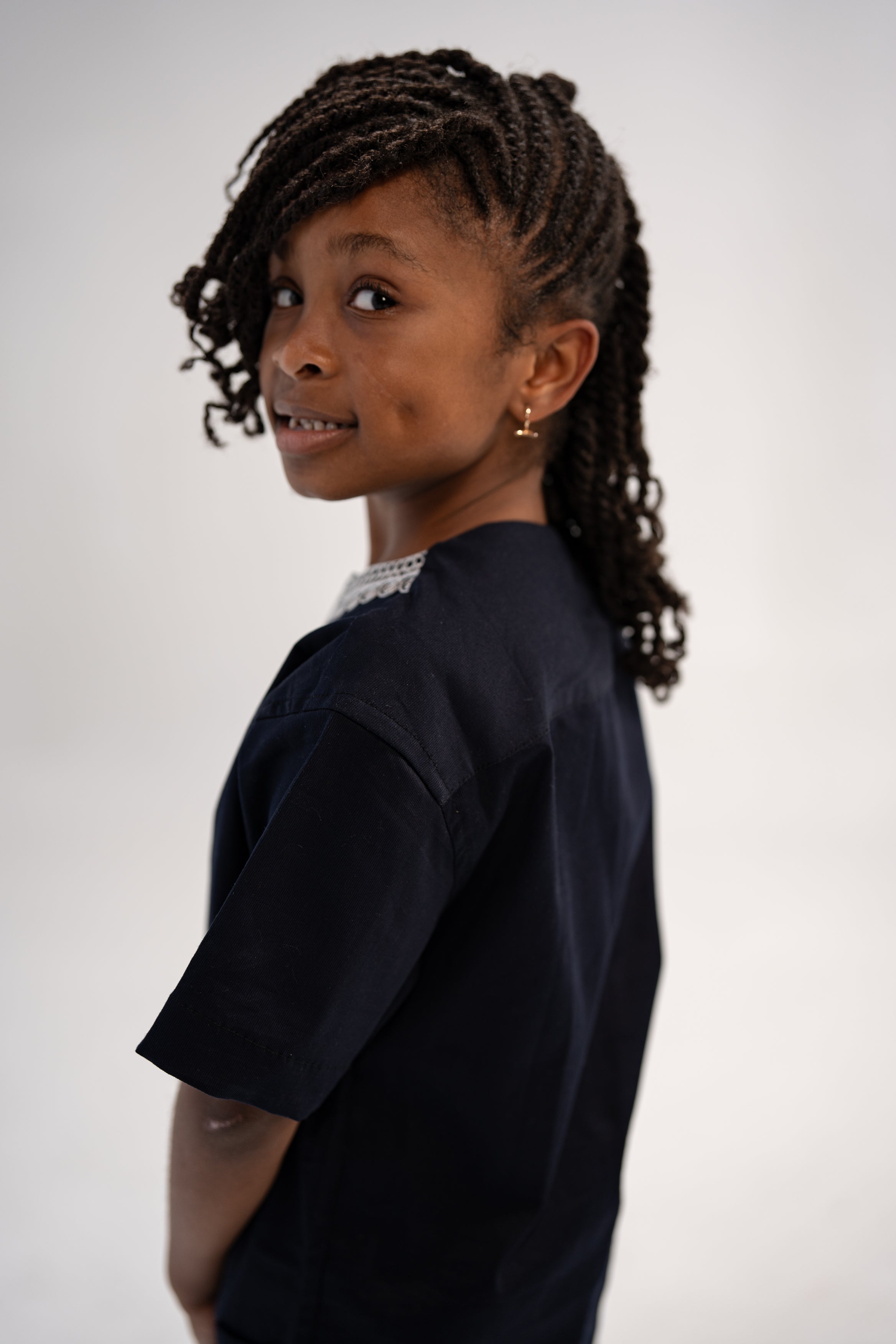 Yejide Women's And Girl's African Print Top (Embroidery on Cotton)-Family Collection