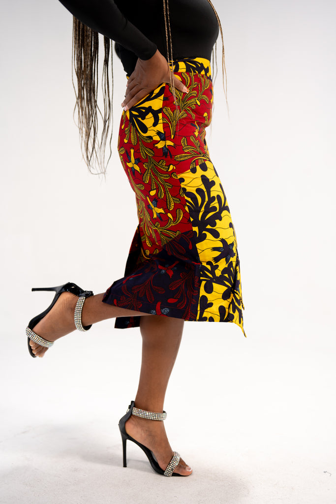 Hadiza Women's African Print Skirt (Ankara Print)